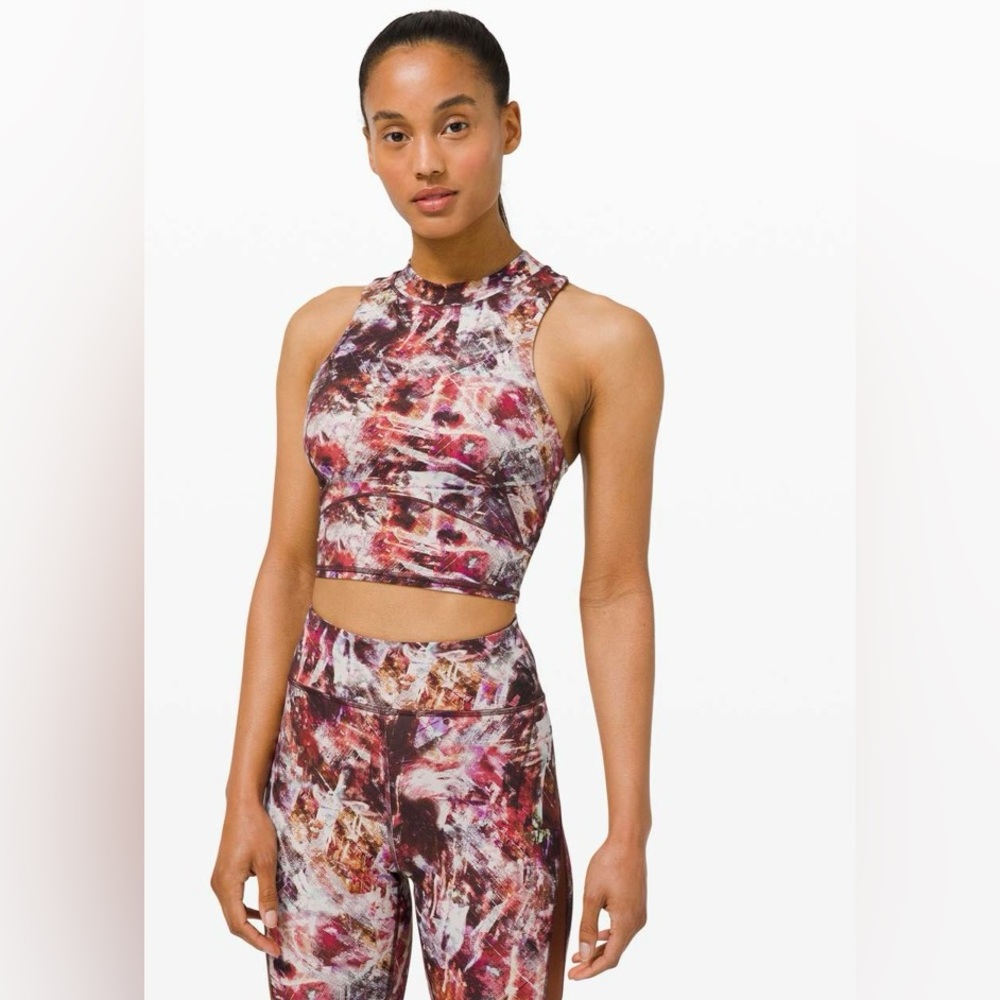 Lululemon Everlux and Mesh Cropped Tank